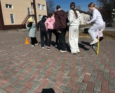 2 апреля педагоги Дома детского творчества «Галактика» организовали для детей настоящий праздник спорта